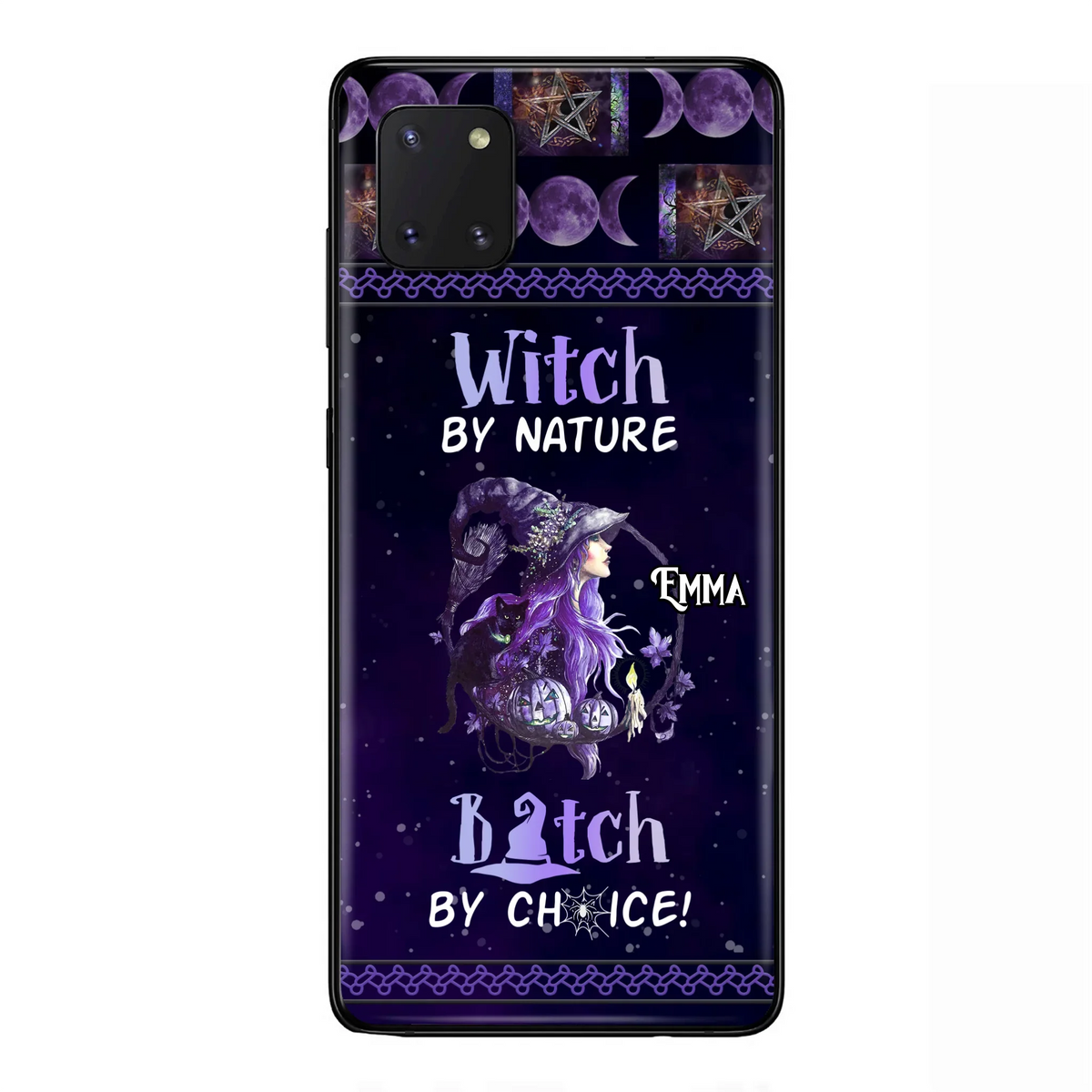 Custom Personalized Witch Phone Case - Halloween Gift Idea For Friends - Case for iPhone & Samsung