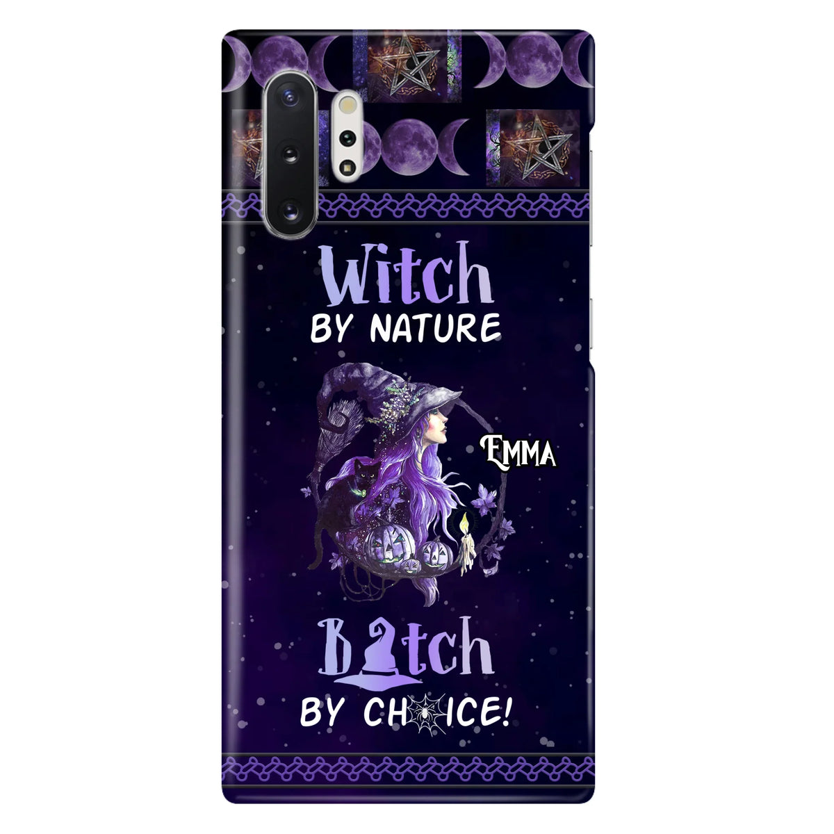 Custom Personalized Witch Phone Case - Halloween Gift Idea For Friends - Case for iPhone & Samsung