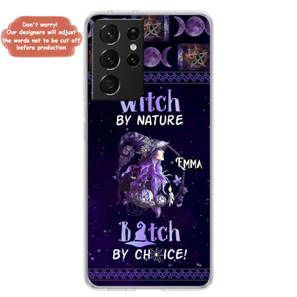 Custom Personalized Witch Phone Case - Halloween Gift Idea For Friends - Case for iPhone & Samsung