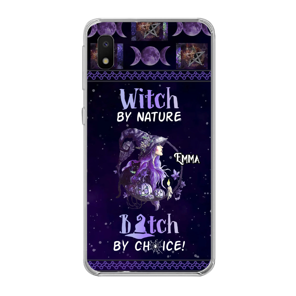 Custom Personalized Witch Phone Case - Halloween Gift Idea For Friends - Case for iPhone & Samsung