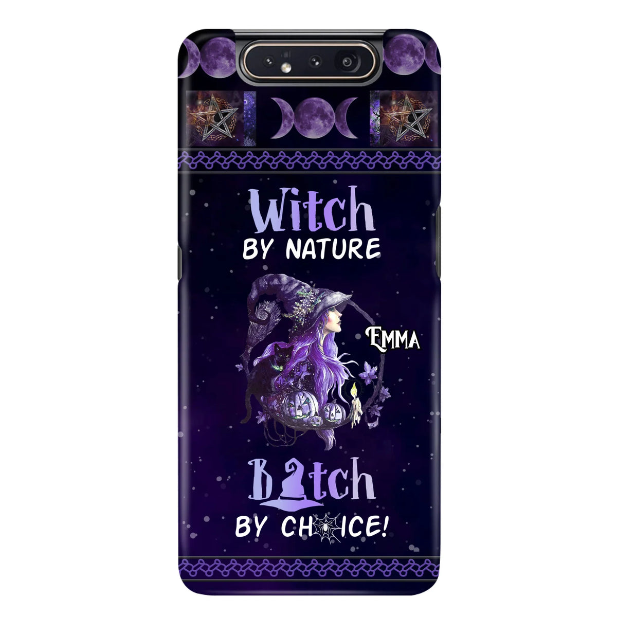 Custom Personalized Witch Phone Case - Halloween Gift Idea For Friends - Case for iPhone & Samsung