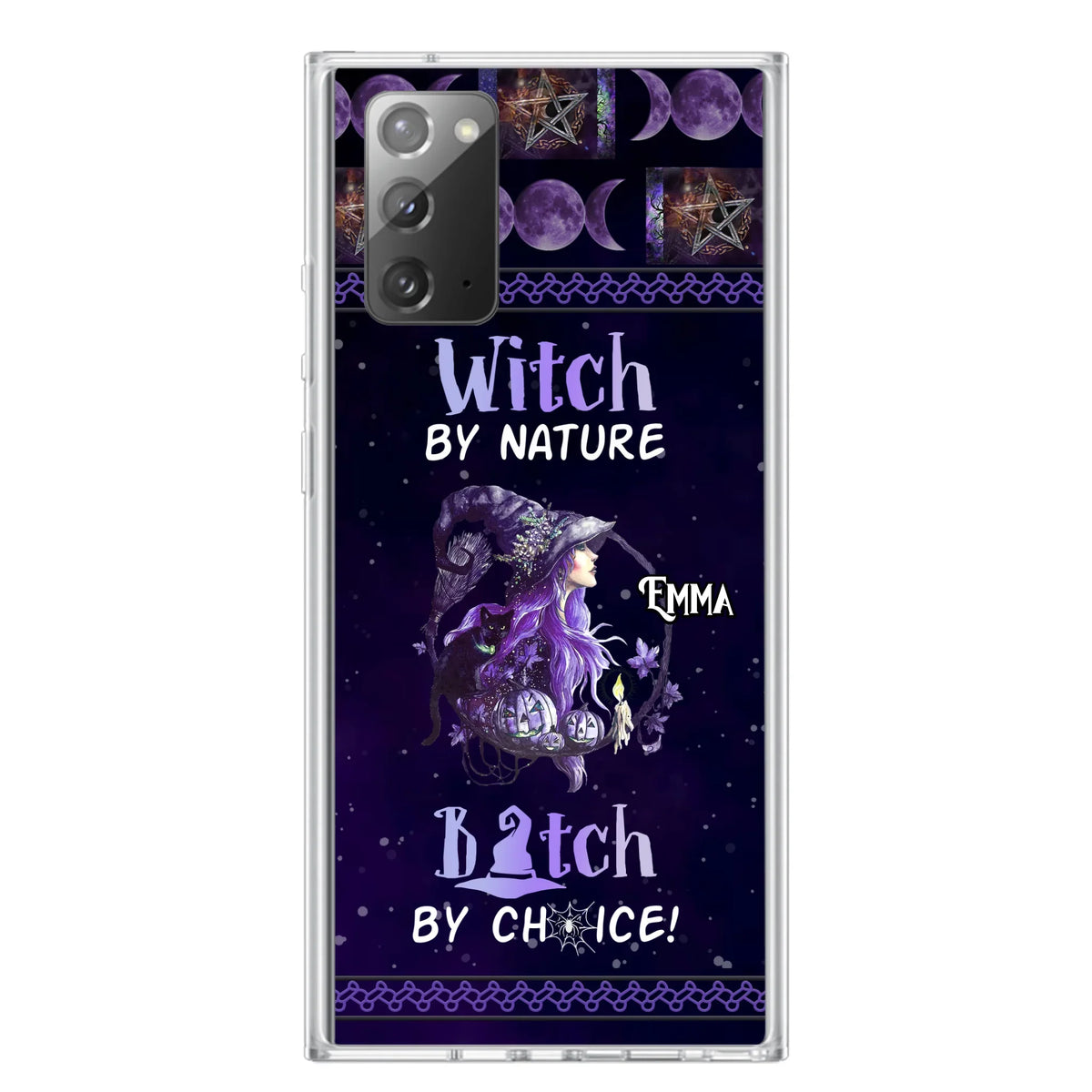 Custom Personalized Witch Phone Case - Halloween Gift Idea For Friends - Case for iPhone & Samsung