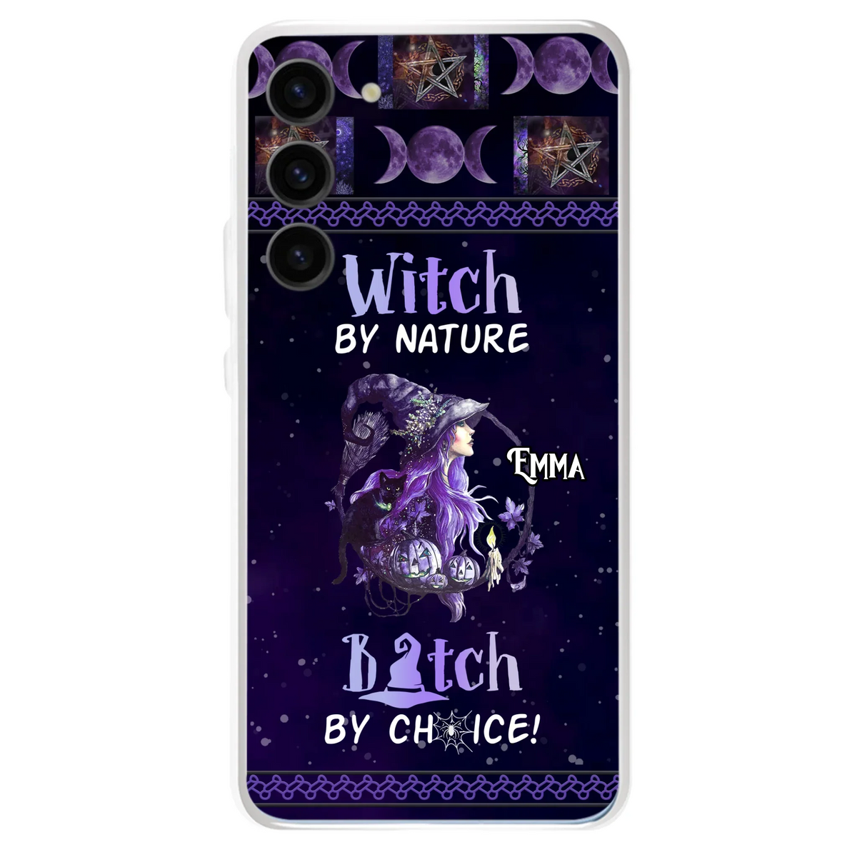 Custom Personalized Witch Phone Case - Halloween Gift Idea For Friends - Case for iPhone & Samsung