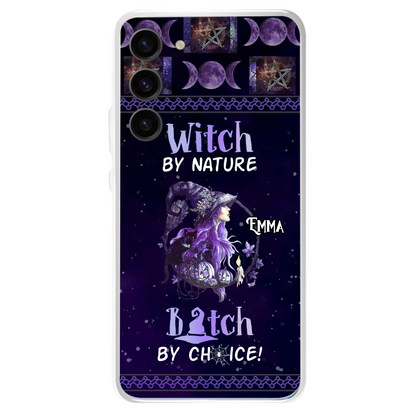Custom Personalized Witch Phone Case - Halloween Gift Idea For Friends - Case for iPhone & Samsung