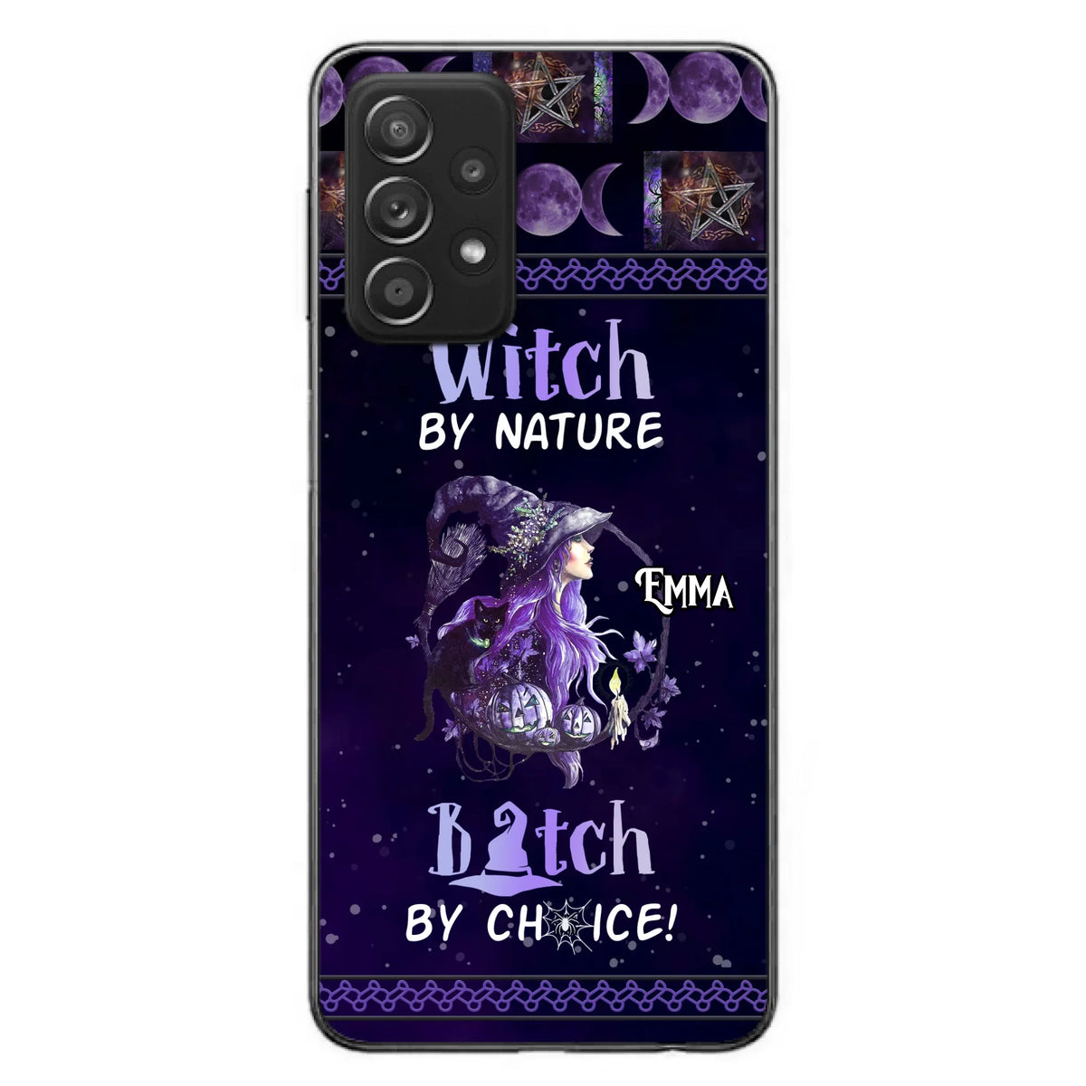 Custom Personalized Witch Phone Case - Halloween Gift Idea For Friends - Case for iPhone & Samsung