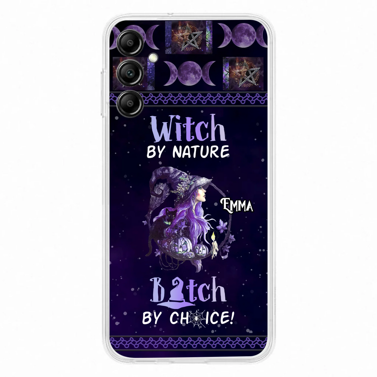 Custom Personalized Witch Phone Case - Halloween Gift Idea For Friends - Case for iPhone & Samsung