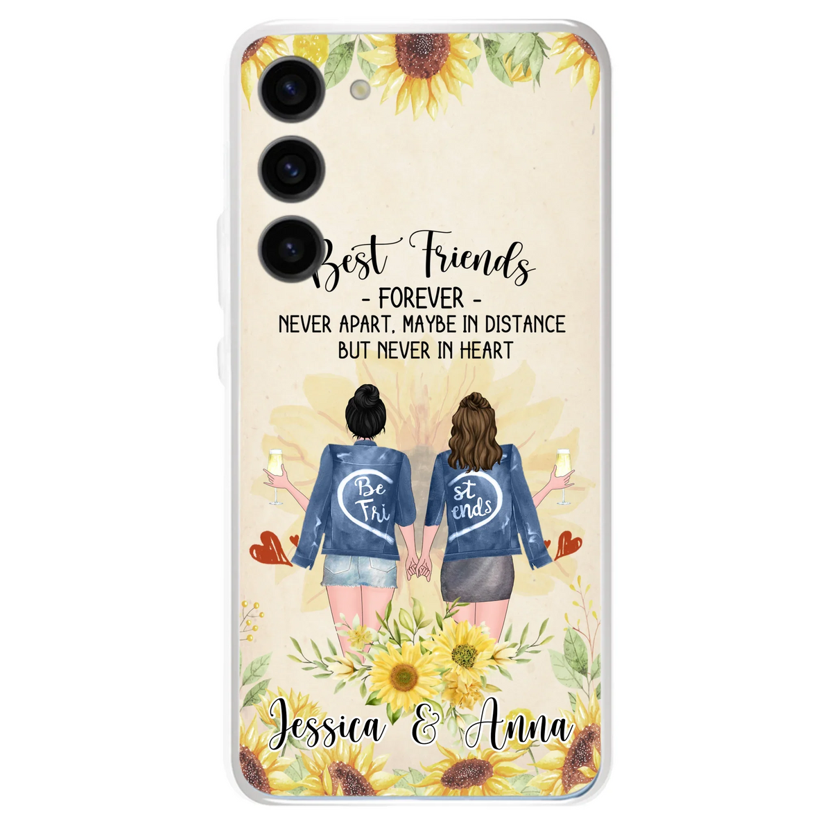 Custom Personalized Friends Phone Case - Upto 4 Besties - Gift Idea For Best Friends - Best Friends Forever - Case for iPhone/Samsung