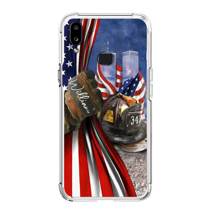 Personalized Fire Fighter Phone Case - Gift Idea For 4th Of July Day - Cases For iPhone And Samsung
