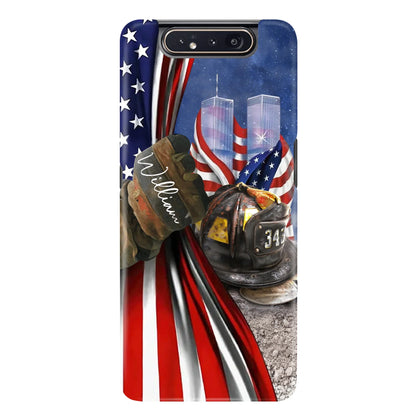 Personalized Fire Fighter Phone Case - Gift Idea For 4th Of July Day - Cases For iPhone And Samsung