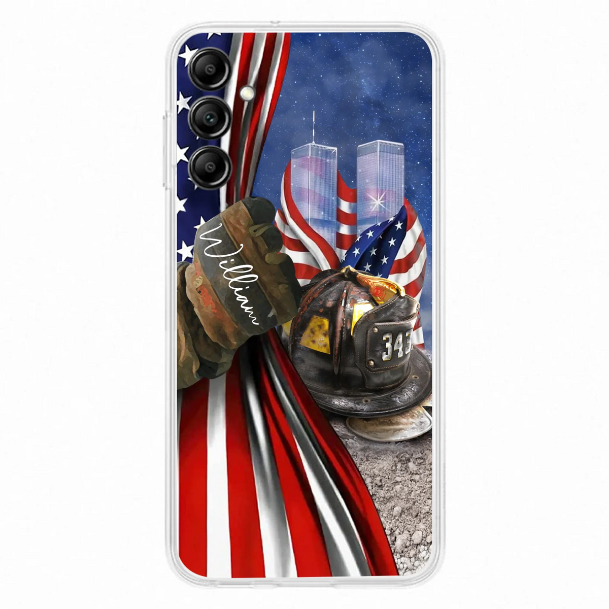 Personalized Fire Fighter Phone Case - Gift Idea For 4th Of July Day - Cases For iPhone And Samsung