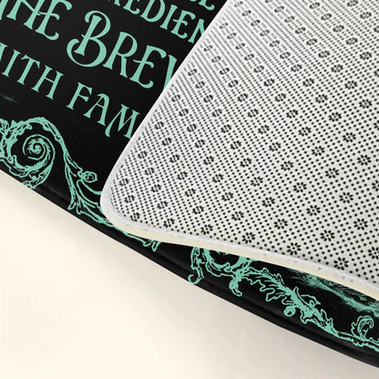 Personalized Witch Doormat - Halloween Gift Idea For Family - Warning Witch Property Trespassers Will Be Used As Ingredients In The Brew