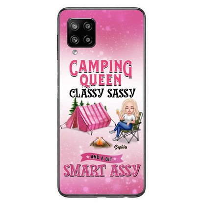 Custom Personalized Camping Queen Phone Case - Gift Idea For Camping Lovers/Mother's Day - Camping Queen Classy Sassy And A Bit Smart Assy - Cases For iPhone And Samsung
