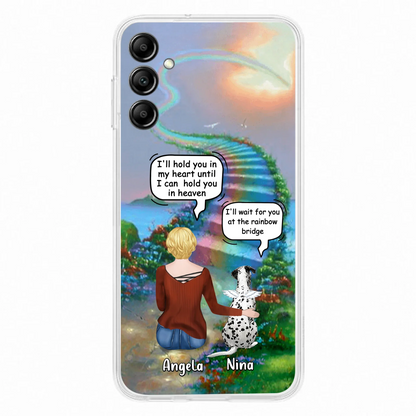 Custom Personalized Memorial Dog Phone Case - Upto 4 Dogs - Memorial Gift For Dog Lovers - Case For iPhone/Samsung