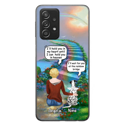 Custom Personalized Memorial Dog Phone Case - Upto 4 Dogs - Memorial Gift For Dog Lovers - Case For iPhone/Samsung