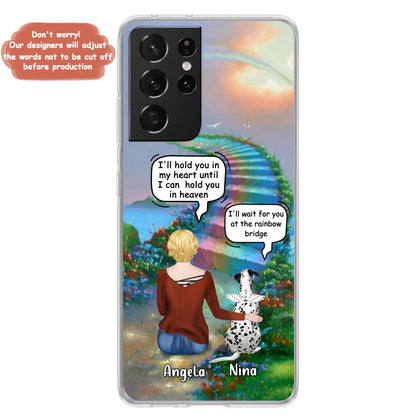 Custom Personalized Memorial Dog Phone Case - Upto 4 Dogs - Memorial Gift For Dog Lovers - Case For iPhone/Samsung