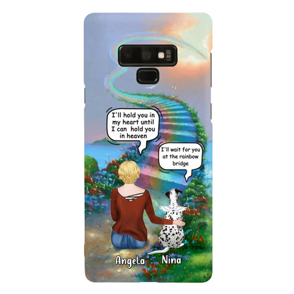 Custom Personalized Memorial Dog Phone Case - Upto 4 Dogs - Memorial Gift For Dog Lovers - Case For iPhone/Samsung