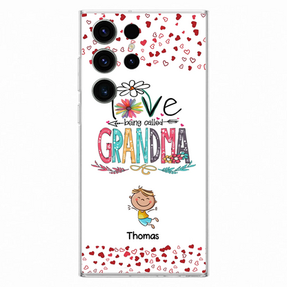 Custom Personalized Blessed To Be Called Nana Phone Case - Upto 5 Kids - Gift Idea For Nana/ Mama/Kids - Case For iPhone And Samsung