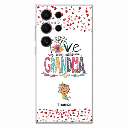 Custom Personalized Blessed To Be Called Nana Phone Case - Upto 5 Kids - Gift Idea For Nana/ Mama/Kids - Case For iPhone And Samsung