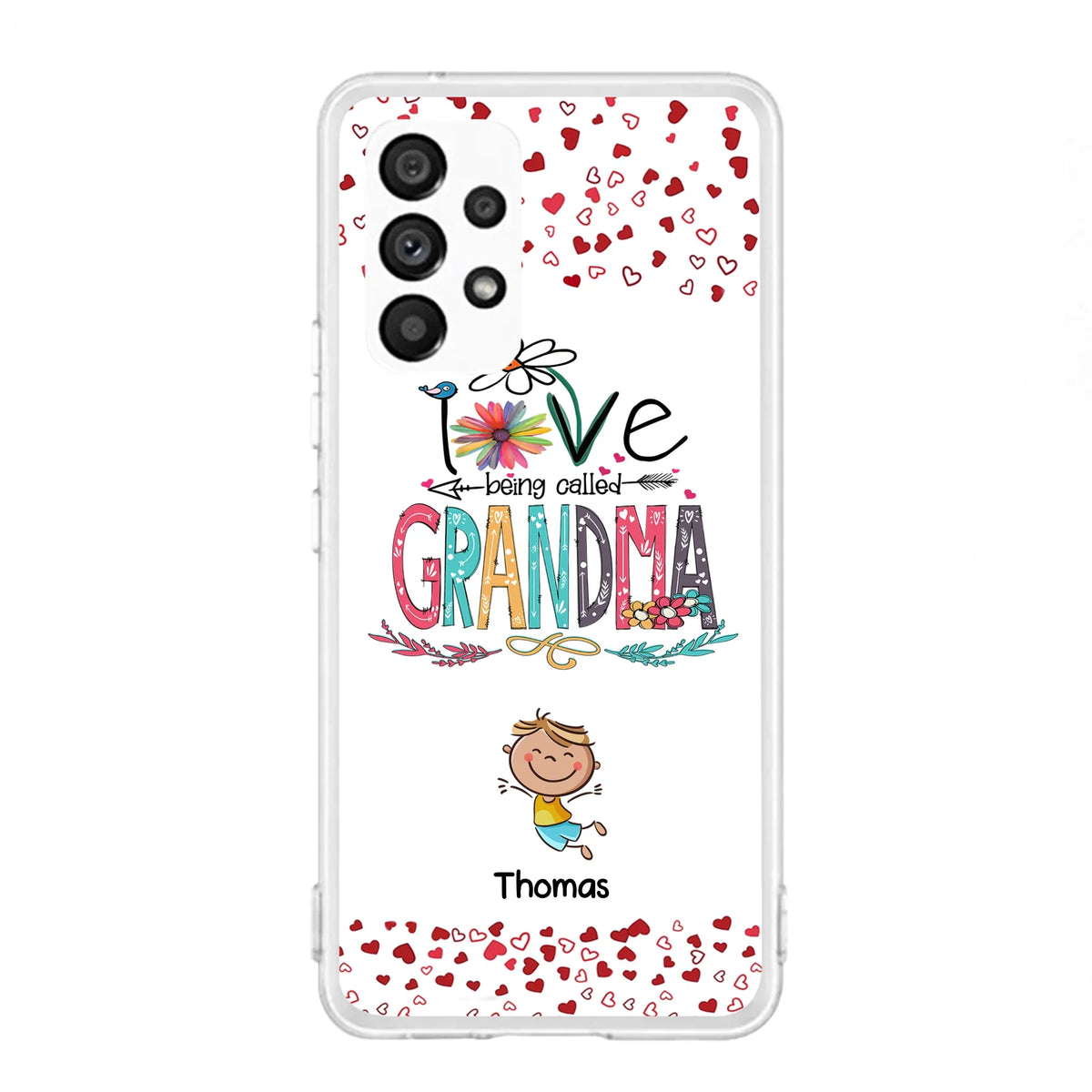 Custom Personalized Blessed To Be Called Nana Phone Case - Upto 5 Kids - Gift Idea For Nana/ Mama/Kids - Case For iPhone And Samsung