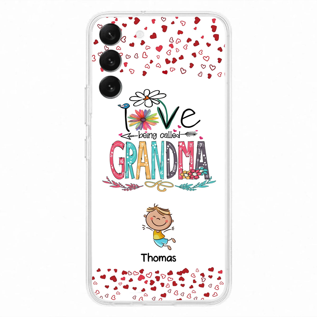 Custom Personalized Blessed To Be Called Nana Phone Case - Upto 5 Kids - Gift Idea For Nana/ Mama/Kids - Case For iPhone And Samsung