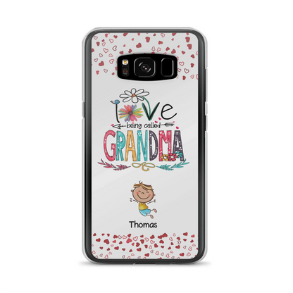Custom Personalized Blessed To Be Called Nana Phone Case - Upto 5 Kids - Gift Idea For Nana/ Mama/Kids - Case For iPhone And Samsung
