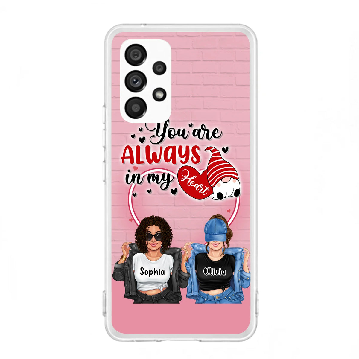 Custom Personalized Friends Phone Case - Best Gift For Friends - You're Always In My Heart - Case For iPhone/Samsung