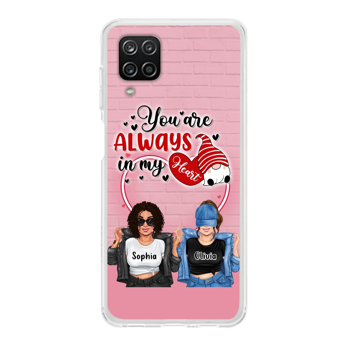 Custom Personalized Friends Phone Case - Best Gift For Friends - You're Always In My Heart - Case For iPhone/Samsung
