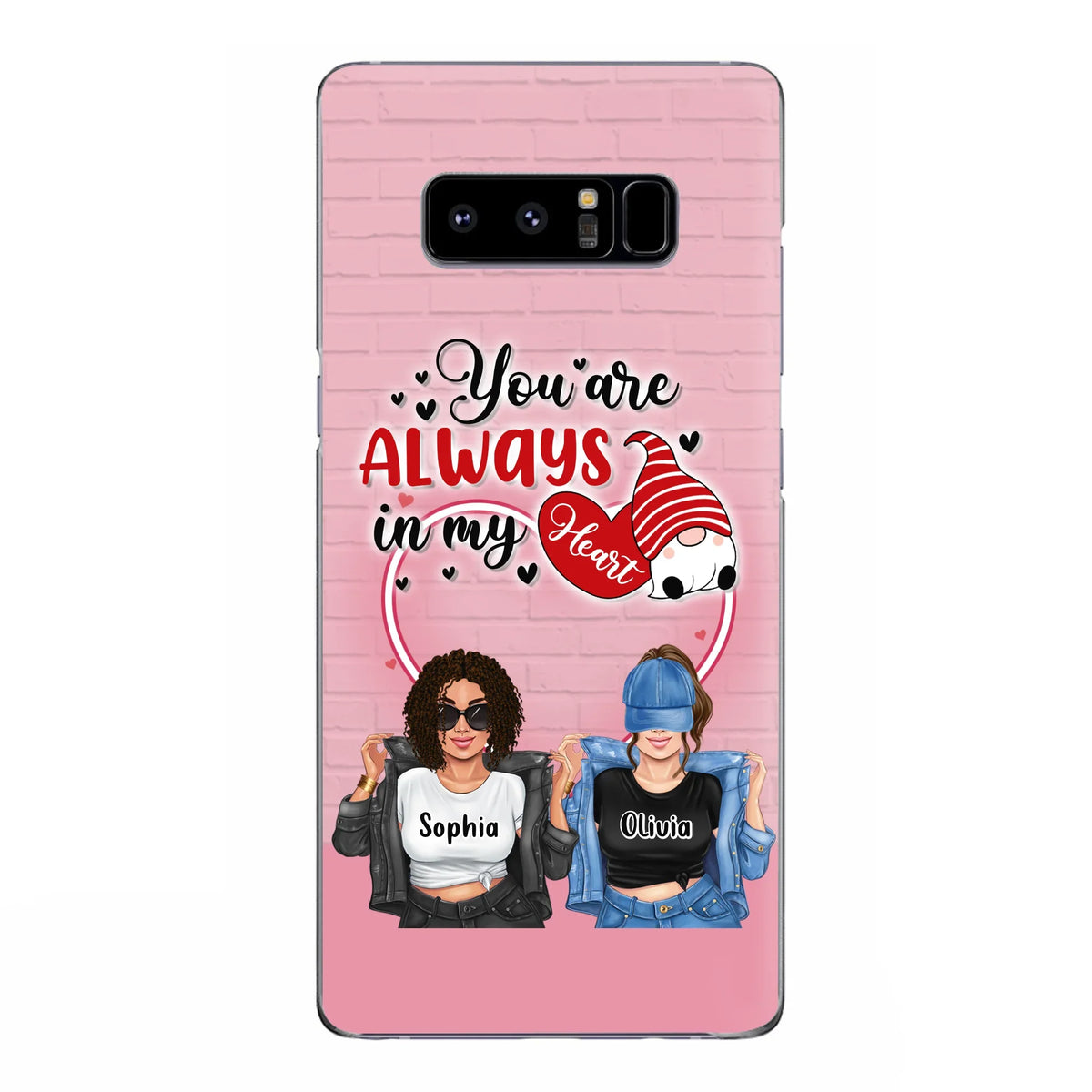 Custom Personalized Friends Phone Case - Best Gift For Friends - You're Always In My Heart - Case For iPhone/Samsung