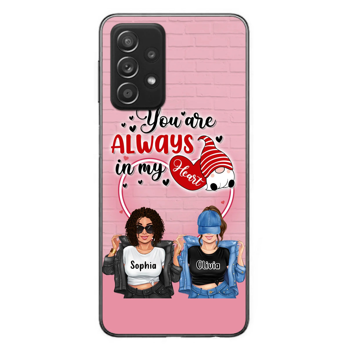 Custom Personalized Friends Phone Case - Best Gift For Friends - You're Always In My Heart - Case For iPhone/Samsung