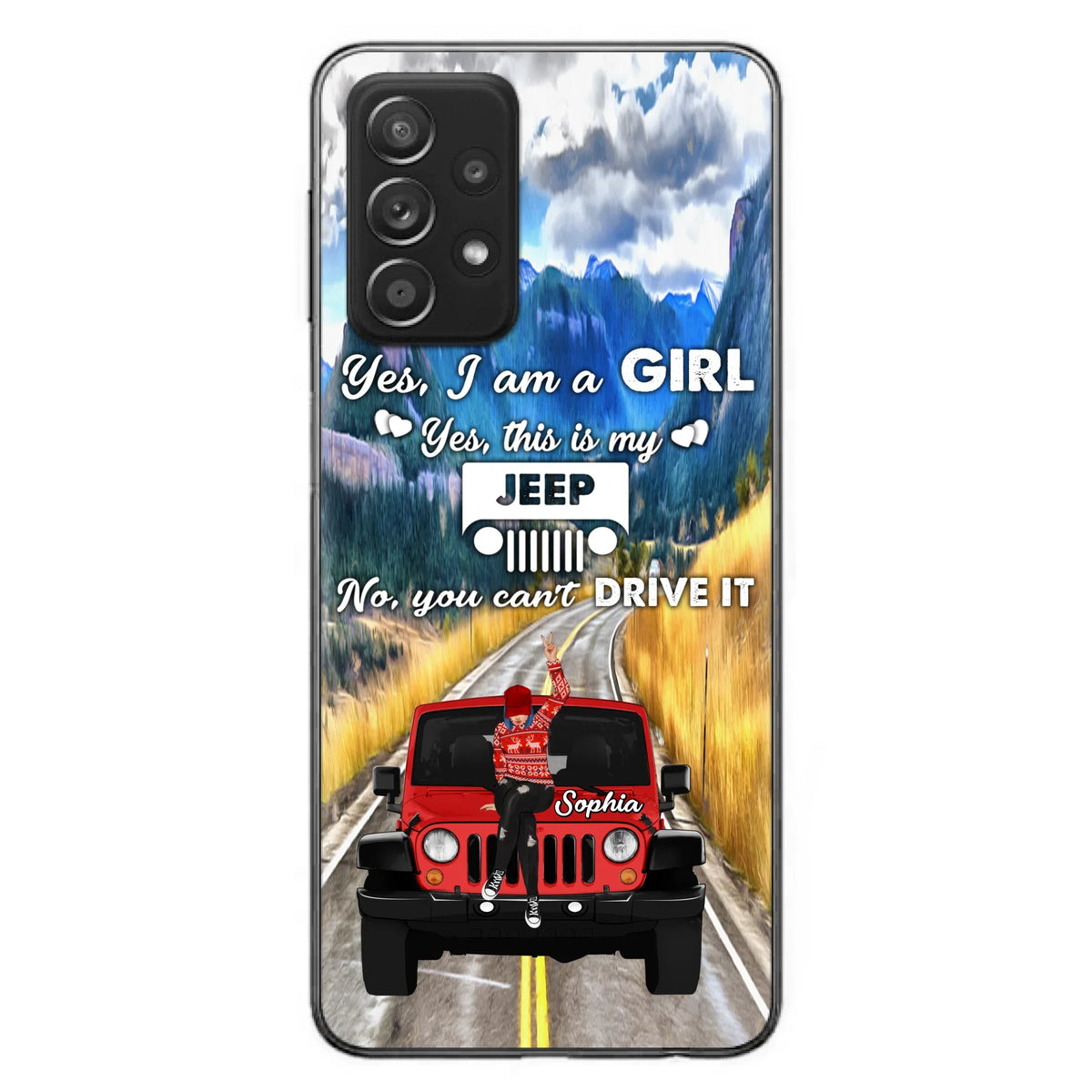 Custom Personalized Off - Road Girl Phone Case - Case For iPhone And Samsung
