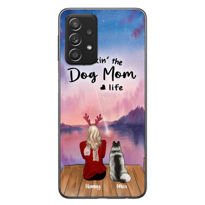 Custom Personalized Family Christmas Phone Case - Life Is Better With Dogs