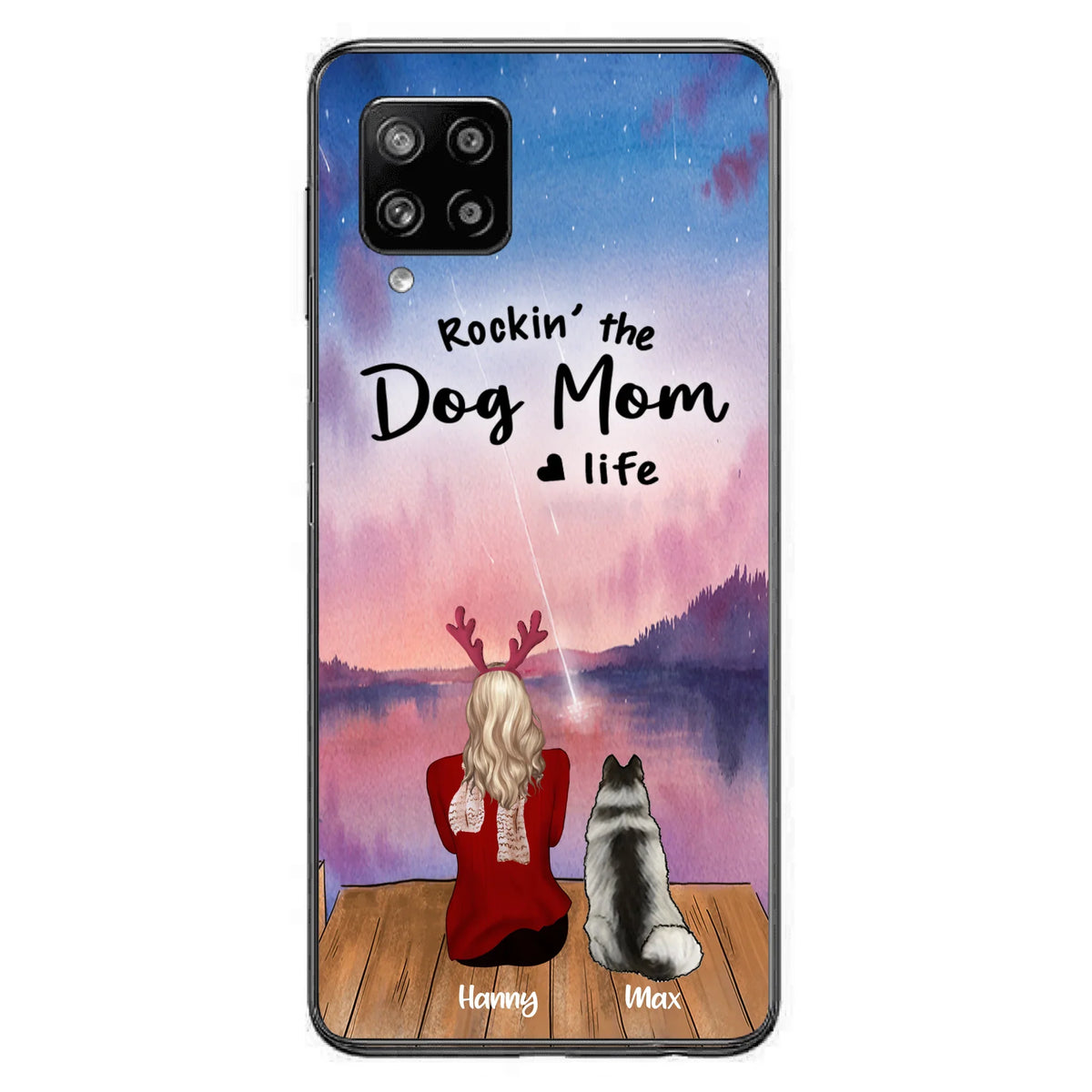 Custom Personalized Family Christmas Phone Case - Life Is Better With Dogs