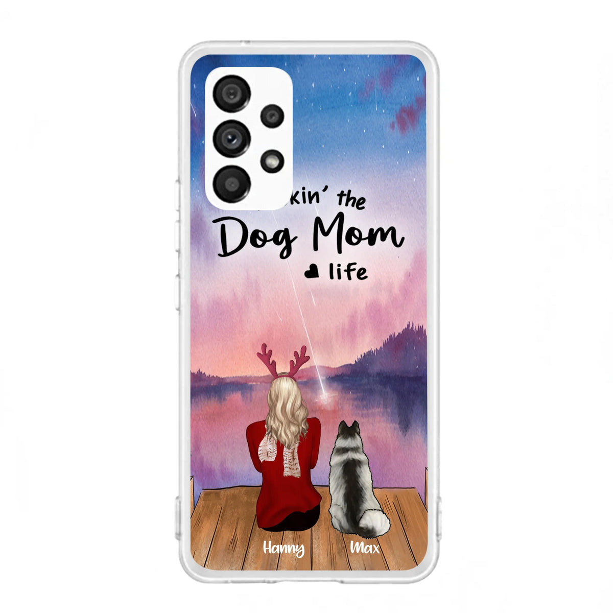 Custom Personalized Family Christmas Phone Case - Life Is Better With Dogs