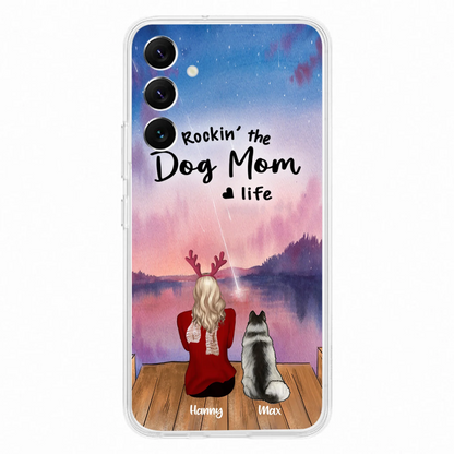 Custom Personalized Family Christmas Phone Case - Life Is Better With Dogs