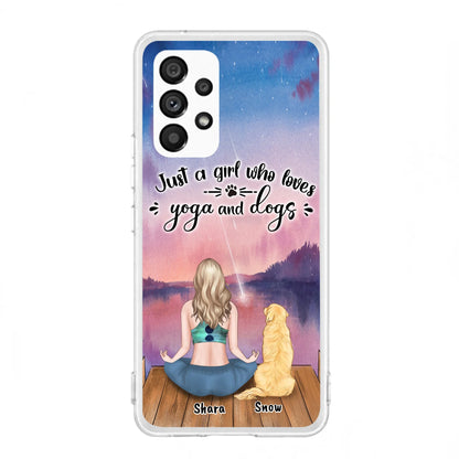 Custom Personalized Yoga Dog Mom Phone Case - Gift For Dog Lover - Case For iPhone And Samsung