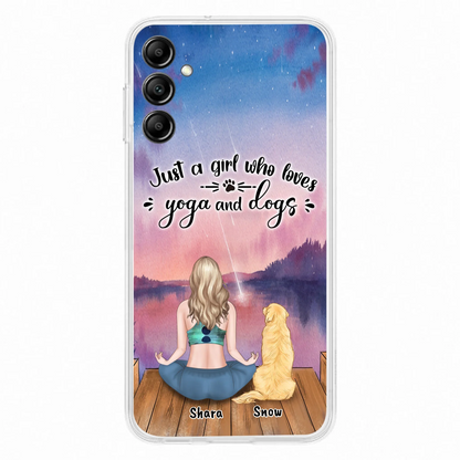 Custom Personalized Yoga Dog Mom Phone Case - Gift For Dog Lover - Case For iPhone And Samsung