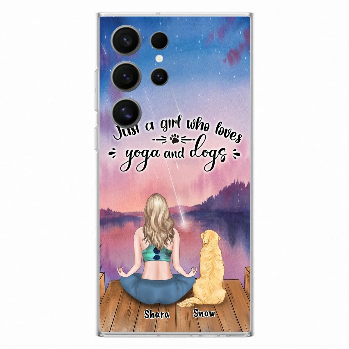 Custom Personalized Yoga Dog Mom Phone Case - Gift For Dog Lover - Case For iPhone And Samsung