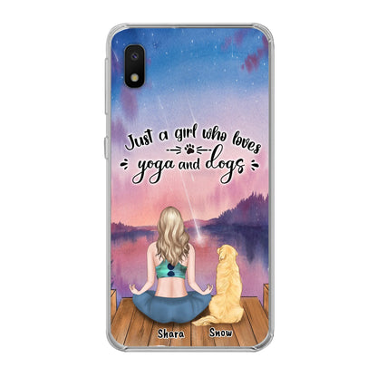 Custom Personalized Yoga Dog Mom Phone Case - Gift For Dog Lover - Case For iPhone And Samsung
