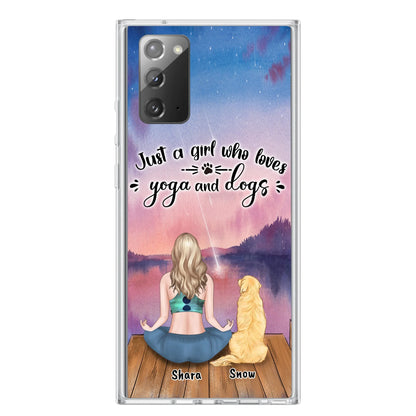 Custom Personalized Yoga Dog Mom Phone Case - Gift For Dog Lover - Case For iPhone And Samsung
