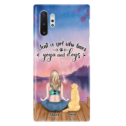 Custom Personalized Yoga Dog Mom Phone Case - Gift For Dog Lover - Case For iPhone And Samsung