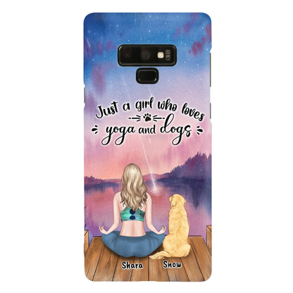 Custom Personalized Yoga Dog Mom Phone Case - Gift For Dog Lover - Case For iPhone And Samsung