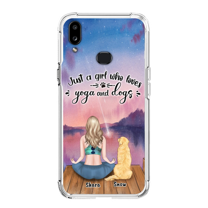 Custom Personalized Yoga Dog Mom Phone Case - Gift For Dog Lover - Case For iPhone And Samsung