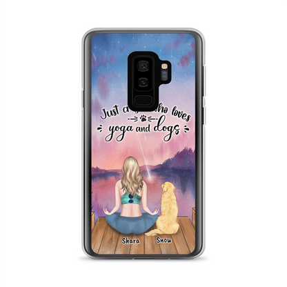 Custom Personalized Yoga Dog Mom Phone Case - Gift For Dog Lover - Case For iPhone And Samsung