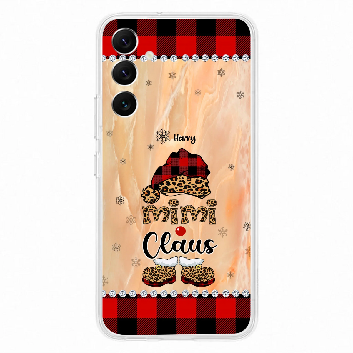 Custom Personalized Mimi Claus Phone Case - Upto 9 Names - Gift For Grandma - Case For iPhone And Samsung