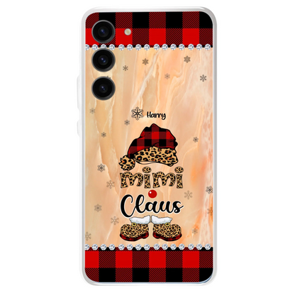 Custom Personalized Mimi Claus Phone Case - Upto 9 Names - Gift For Grandma - Case For iPhone And Samsung