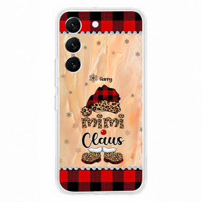 Custom Personalized Mimi Claus Phone Case - Upto 9 Names - Gift For Grandma - Case For iPhone And Samsung