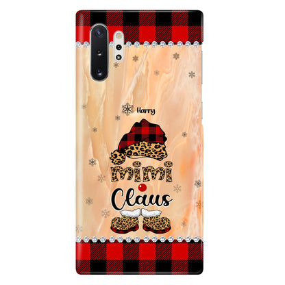 Custom Personalized Mimi Claus Phone Case - Upto 9 Names - Gift For Grandma - Case For iPhone And Samsung