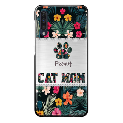 Personalized Custom Phone Case Cat Mom Met Pattern - Gifts Idea For Cat Lover - Cat Mom - Case For Iphone & Samsung