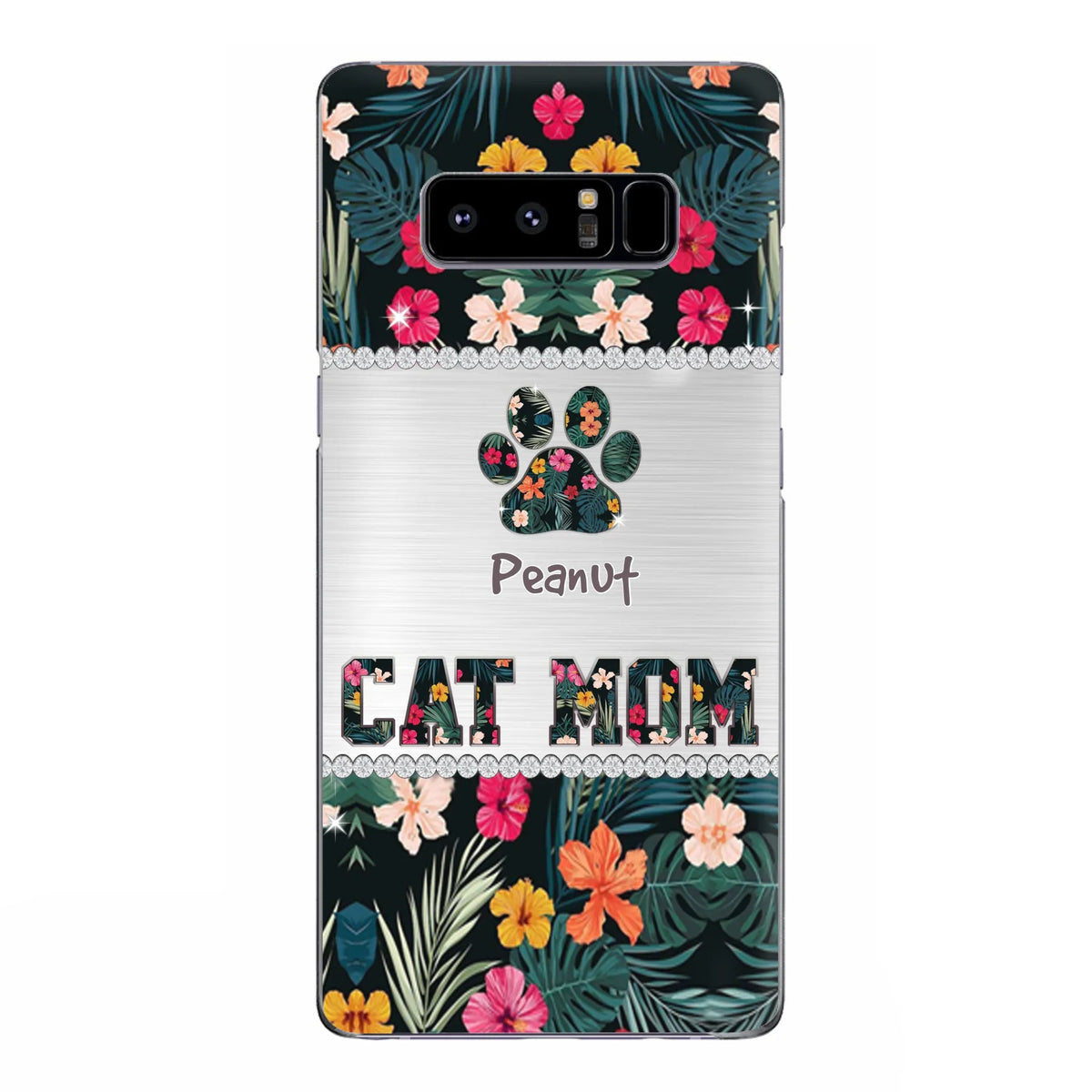 Personalized Custom Phone Case Cat Mom Met Pattern - Gifts Idea For Cat Lover - Cat Mom - Case For Iphone & Samsung