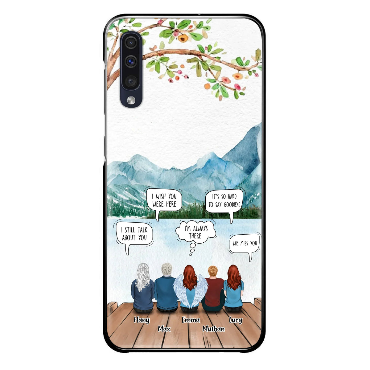 Custom Personalized Memorial Phone Case - Upto 5 People - Best Gift For Family - Case For Iphone & Samsung